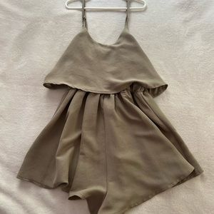 White Fox Boutique green romper